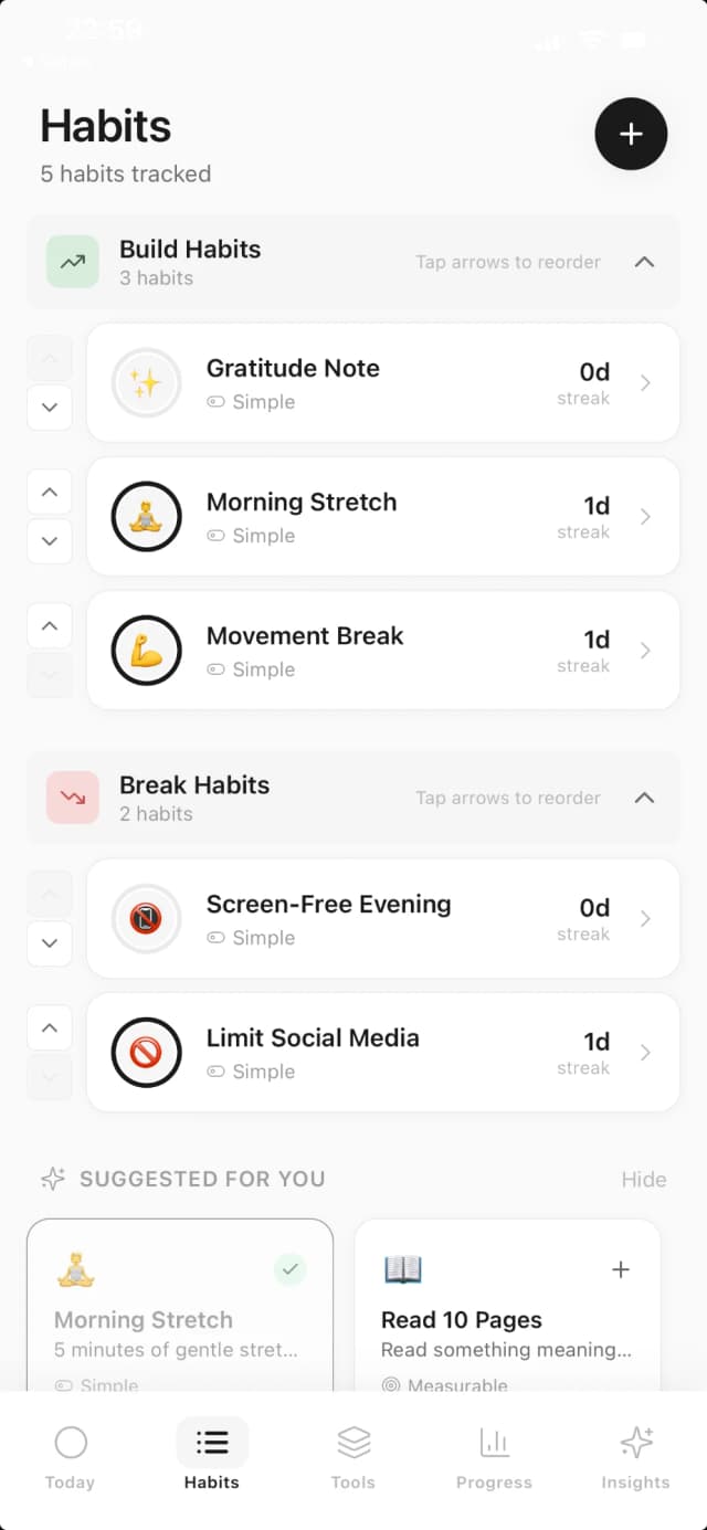 Habits Dashboard